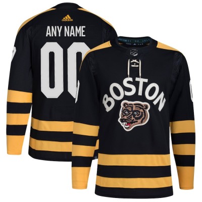 Boston Bruins Men's adidas Black 2023 Winter Classic Custom NHL Jersey